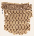 Textile fragment with leaves