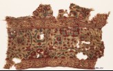 Textile fragment with Persian-inspired script and interlace