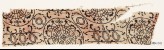 Textile fragment with circles, interlace, and tendrils