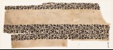 Textile fragment with bands of vines