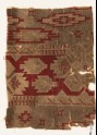 Textile fragment with geometric design