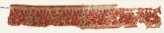 Textile fragment with naturalistic linked flowers