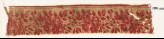 Textile fragment with naturalistic linked flowers