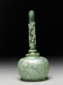 Glass bottle with melon-shaped body and tubular neck (EA1990.1259)