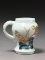 Miniature mustard pot with camellias and peonies