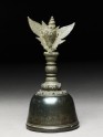 Bronze handbell with winged conch finial
