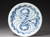 Plate with rabbits and waves (EA1992.69)