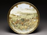 Kyo-Satsuma dish with landscape using westernized perspective (EA1992.71)