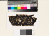 Textile fragment with scrolling stems, leaves, and palmettes (EA1993.116)