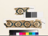 Textile fragment with octagons and rosettes