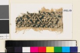 Textile fragment from a belt or scarf with trefoils and leaves (EA1993.151)