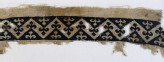 Textile fragment with band of chevrons and trefoil finials (EA1993.156)