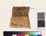 Textile fragment with stylized birds and trees (EA1993.179)