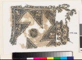 Textile fragment with large rosette and octagon