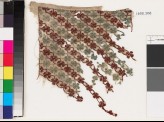 Textile fragment with quatrefoils and stems