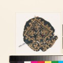 Roundel textile fragment with quatrefoil and linked crosses (EA1993.238)