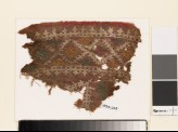 Textile fragment with diamond-shapes and crosses (EA1993.243)