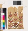Textile fragment with stylized plants and chevrons (EA1993.303)