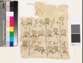 Textile fragment with stylized flowers and leaves (EA1993.306)