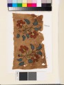 Textile fragment with two floral sprays