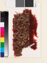 Textile fragment with band of linked diamond-shapes and squares (EA1993.362)