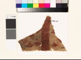 Textile fragment with stylized birds, palmettes, and diamond-shapes