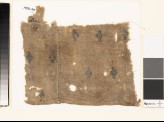 Textile fragment with diamond-shapes and palmettes, probably from a tunic