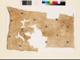 Textile fragment with diamond-shaped medallions and palmettes