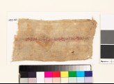 Textile fragment with linked diamond-shapes and pseudo kufic letters (EA1993.60)