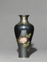 Baluster vase with poppies and tree peonies