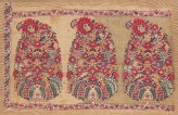 Shawl border fragment with buta