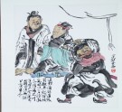 Liu Bei sending Zhang Fei to fight against Ma Chao
