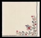 Shawl border fragment with floral design