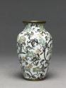 Baluster vase with stylized flowers