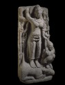 Figure of eight-armed Durga slaying the Buffalo-demon (EA1999.10)
