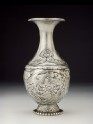 Silver vase with pairs of phoenixes