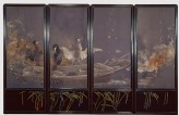 Screen with cormorants fishing at night (EA2000.3)