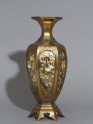 Hexagonal baluster vase with flowers and birds (EA2000.5.a)