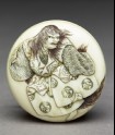 Manjū netsuke depicting the lion dance from the Nō play Shakkyō (EA2001.38)