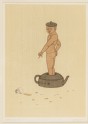 Figure standing in a teapot