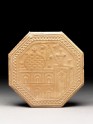 Octagonal pilgrim token with domed building