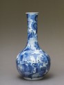 Bottle in the Chinese 'transitional style' with figures and bottle-brush trees (EA2003.15.b)