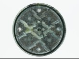 Ritual mirror with quatrefoils on geometric ground