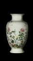 Vase with insects and flowers