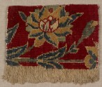 Mughal carpet fragment with floral design