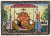 Ganesha with his wives and attendants