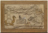 Layla visits Majnun among the animals