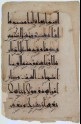 Page from a Qur’an in eastern kufic script and with Persian translation in naskhi script