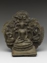 Figure of the Buddha with female attendants