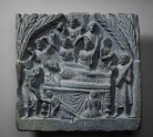 Relief depicting the death of the Buddha (Mahaparinirvana)